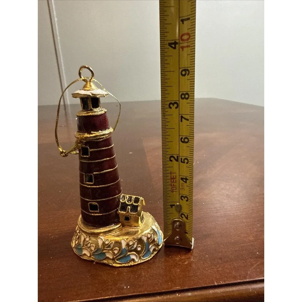 Vintage‎ Cloisonné Lighthouse Ornament Nautical